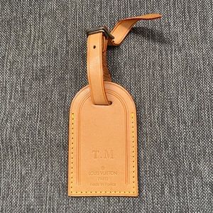 Louis Vuitton Natural Leather Luggage Tag